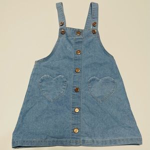 Vince Camuto Blue Jean Dress Overall Size 3T